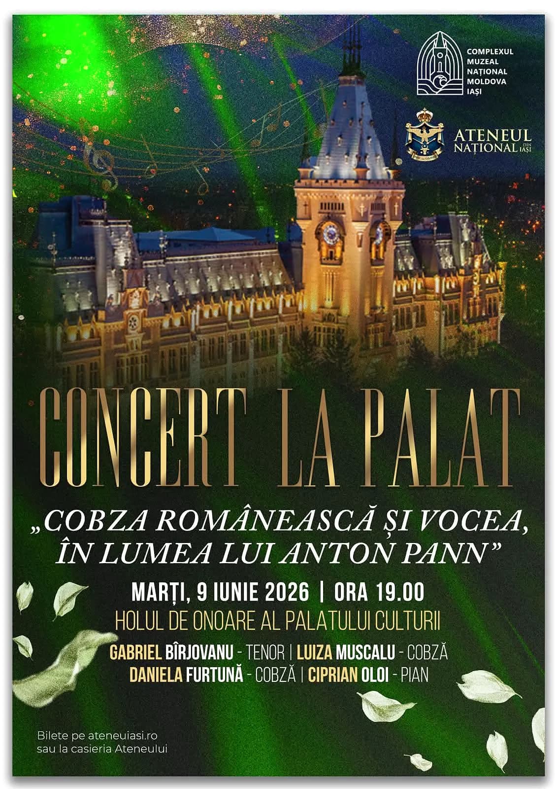 Afiș Concert la Palat Anton Pann