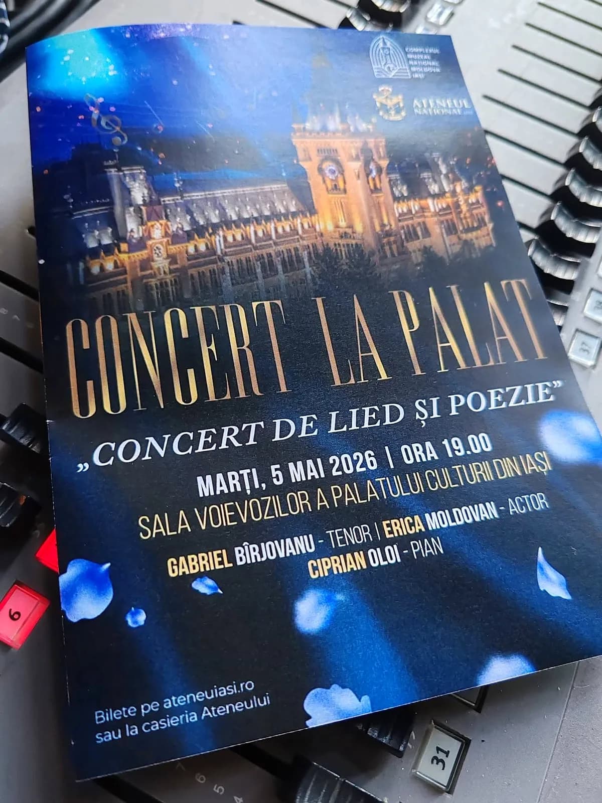 Afiș Recital Lied & Poezie — Iunie