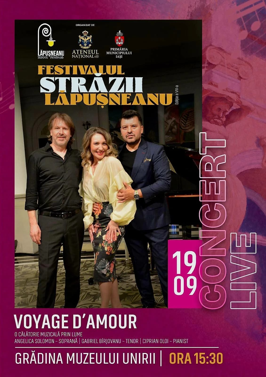 Festivalul Străzii Lăpușneanu — Recital 'Voyage d'Amour' la Muzeul Unirii